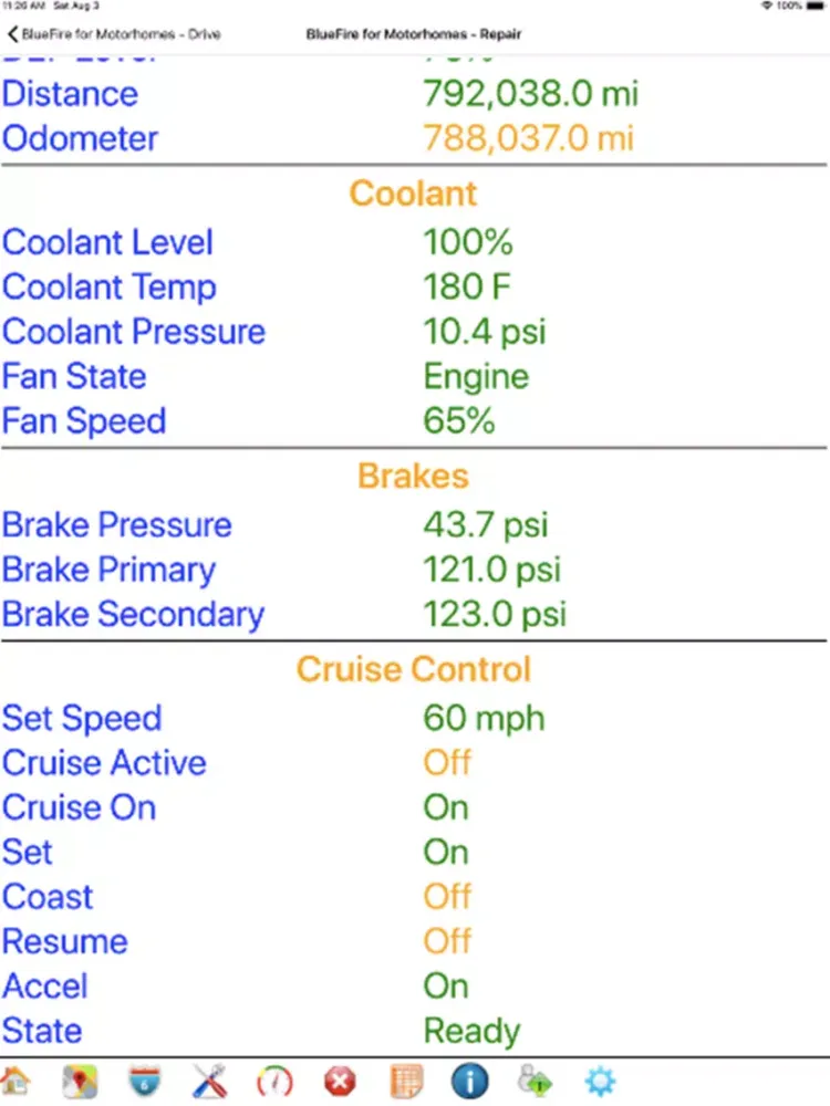 BlueFire for Motorhomes iPad  スクリーンショット