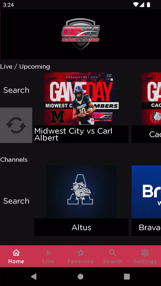 Скриншоты Oklahoma Sports Network