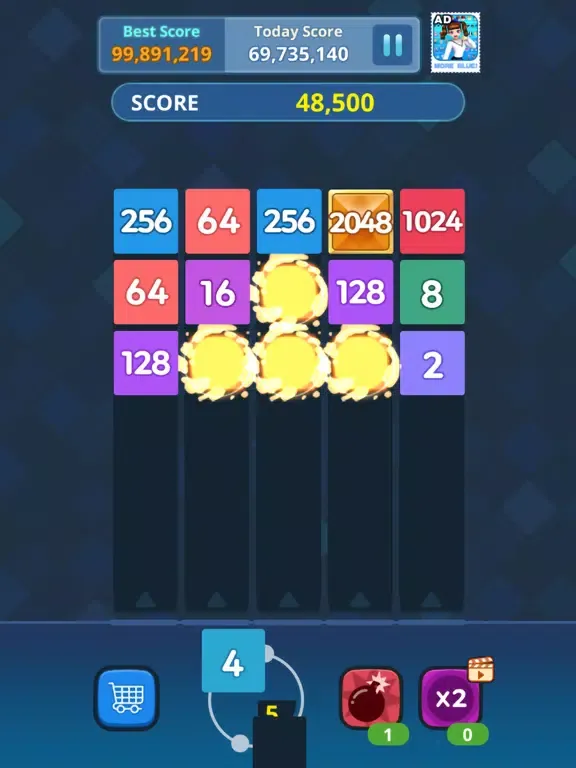 Capturas de pantalla de Shooting2048 iPad 