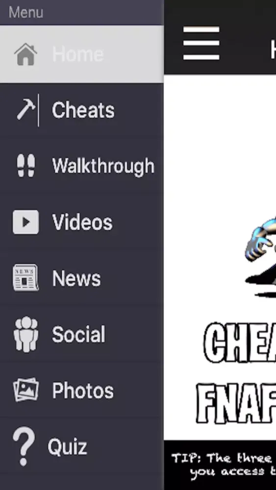 Tangkapan layar Cheats For FNAF World Game