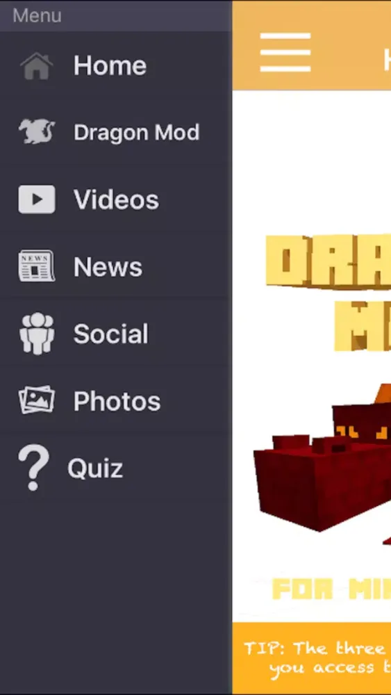 Tangkapan layar Dragon Mod For Minecraft PC