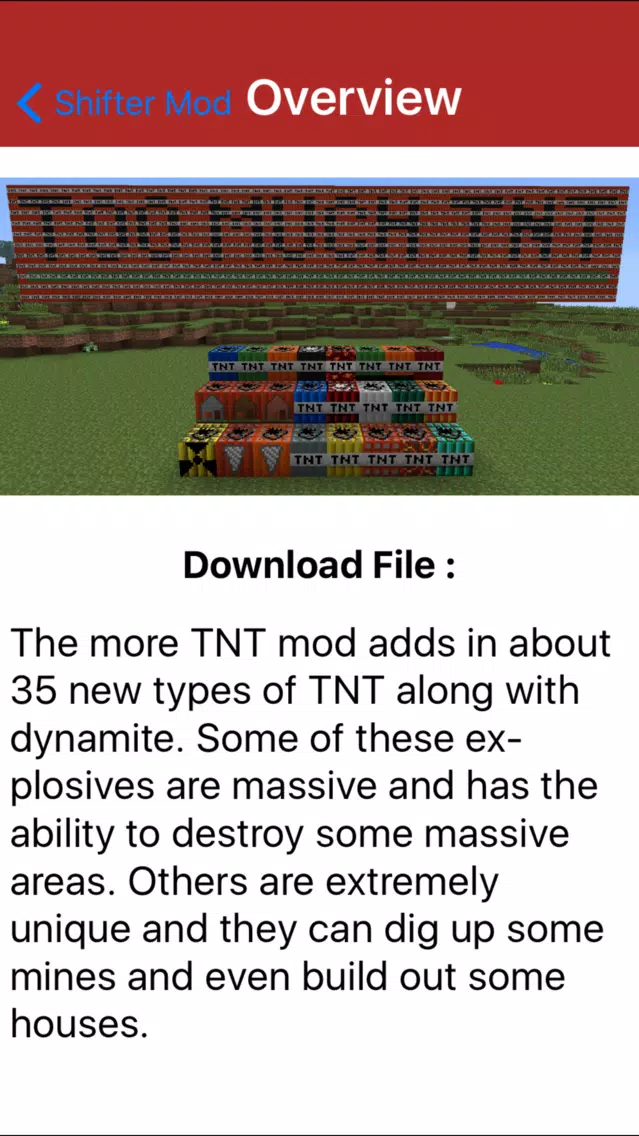 More TNT Mod For Minecraft PC Pocket Guide Edition スクリーンショット