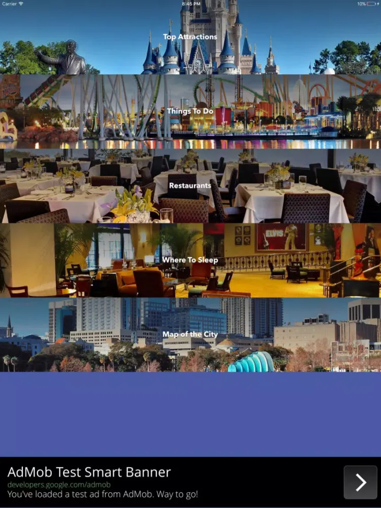ภาพหน้าจอของ Orlando Travel & Tourism Guide iPad 