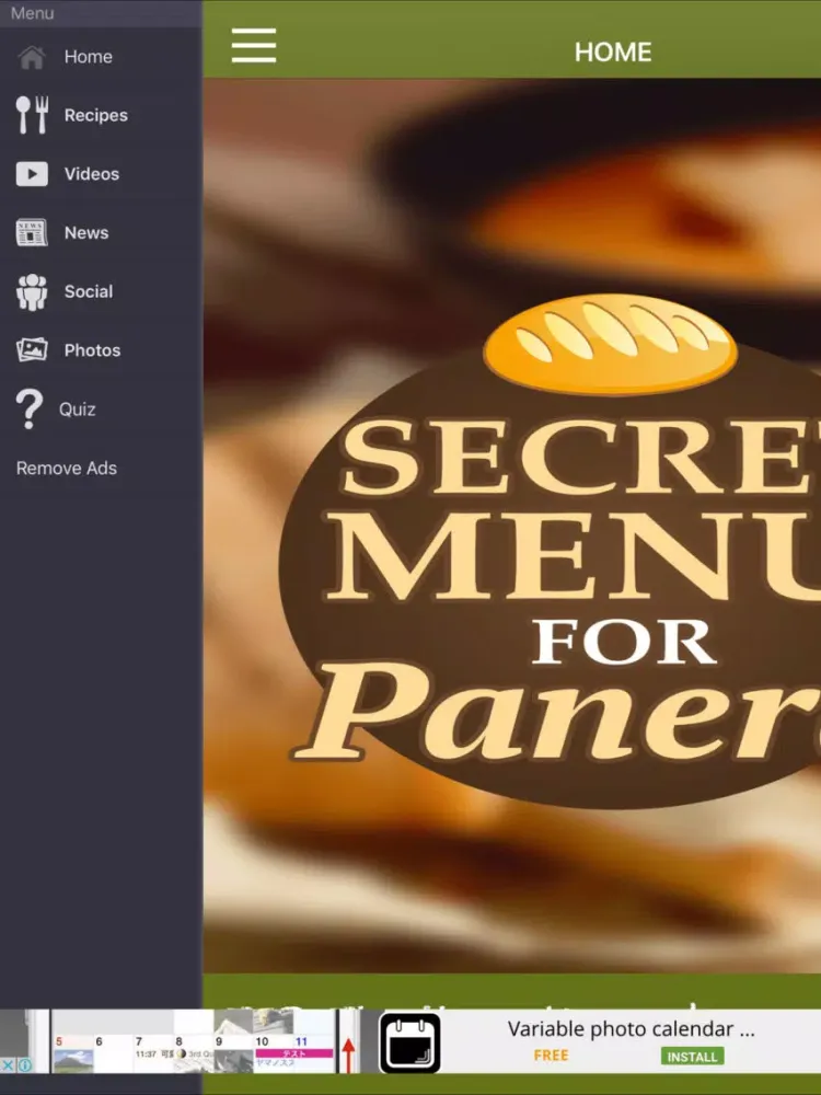 Secret Menu For Panera Bread App iPad  Screenshots