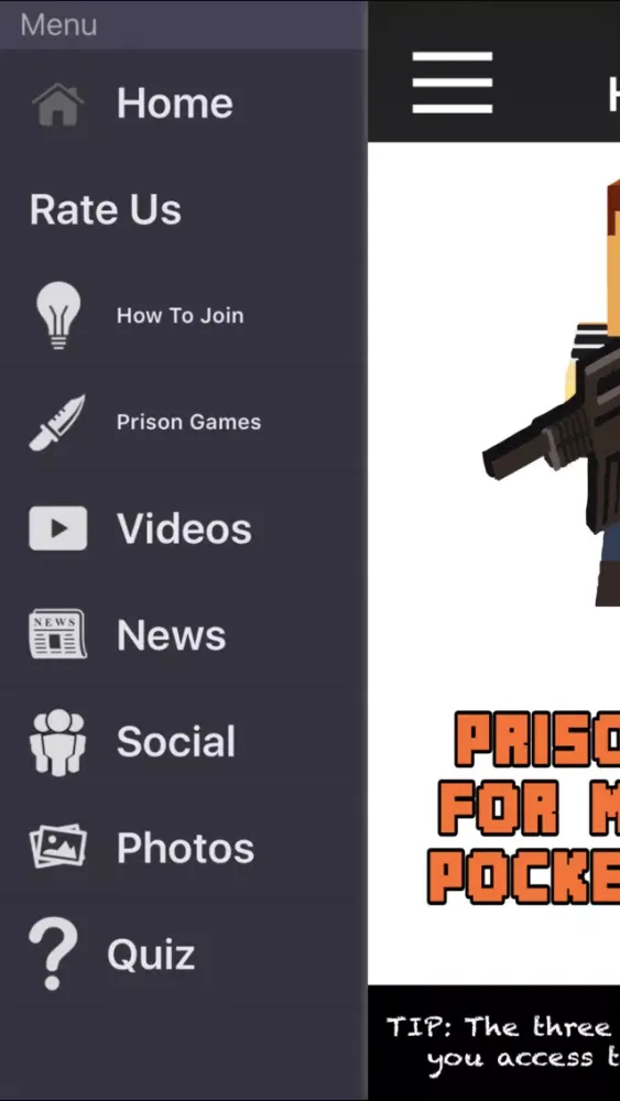Tangkapan layar Prison Games For Minecraft Pocket Edition