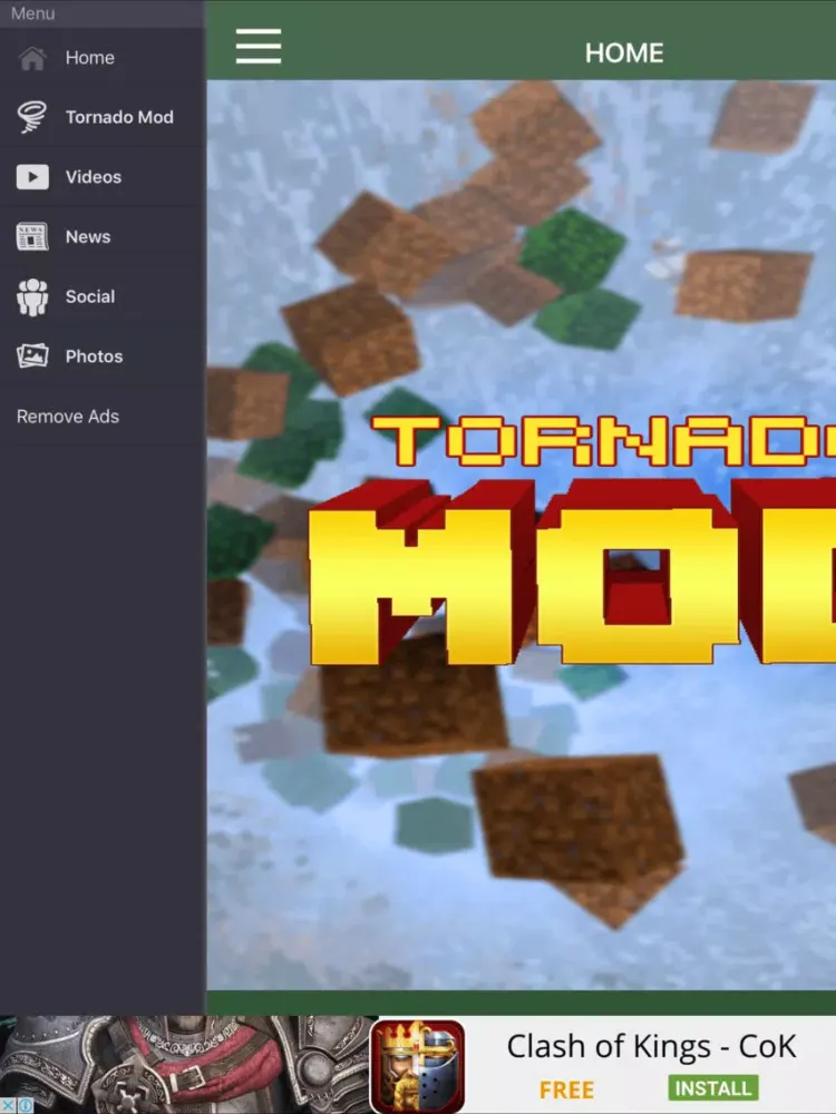 TORNADO MOD - Tornado Mod For Minecraft Game PC Pocket Guide Edition iPad  Screenshots