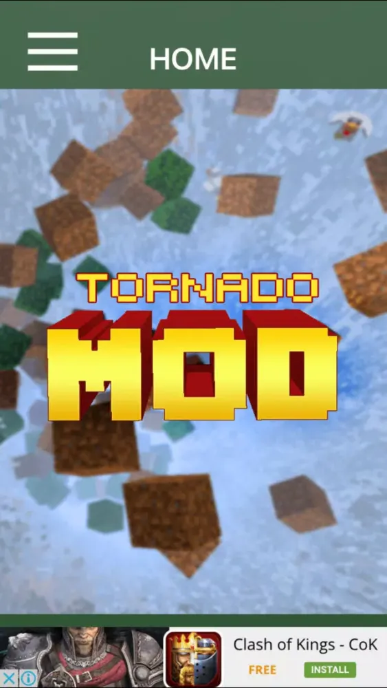 TORNADO MOD - Tornado Mod For Minecraft Game PC Pocket Guide Edition Screenshots