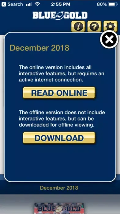 ภาพหน้าจอของ Blue and Gold Illustrated