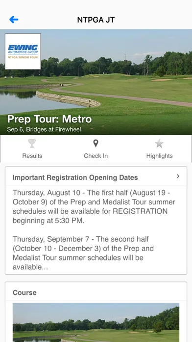 Northern Texas PGA Junior Tour Screenshots