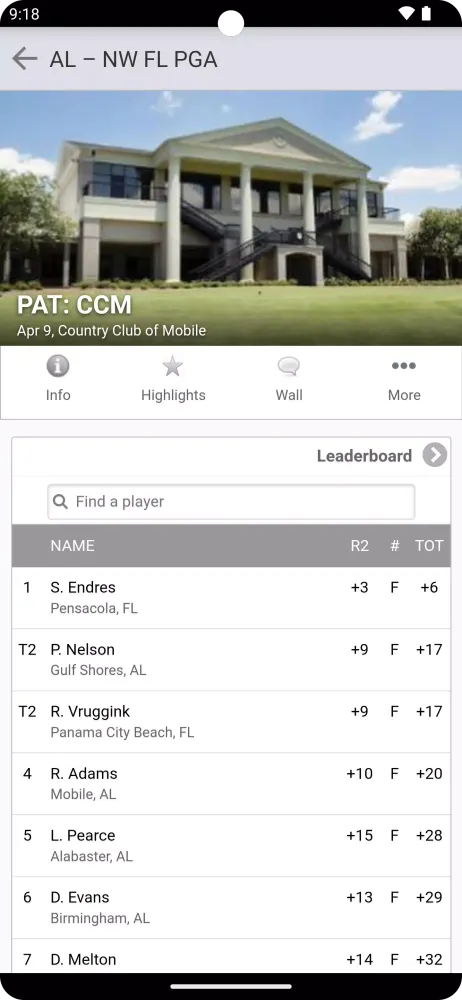 Alabama – NW Florida PGA Screenshots