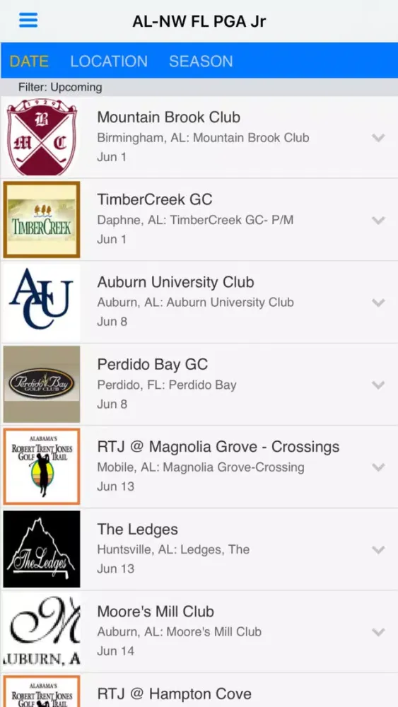 Alabama - NW Florida PGA Jr Screenshots