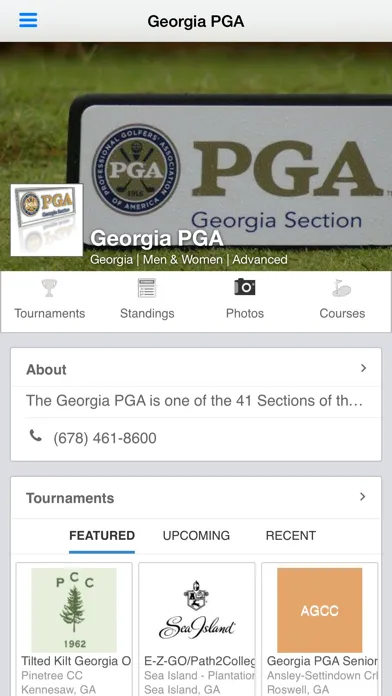 Capturas de pantalla de Georgia PGA