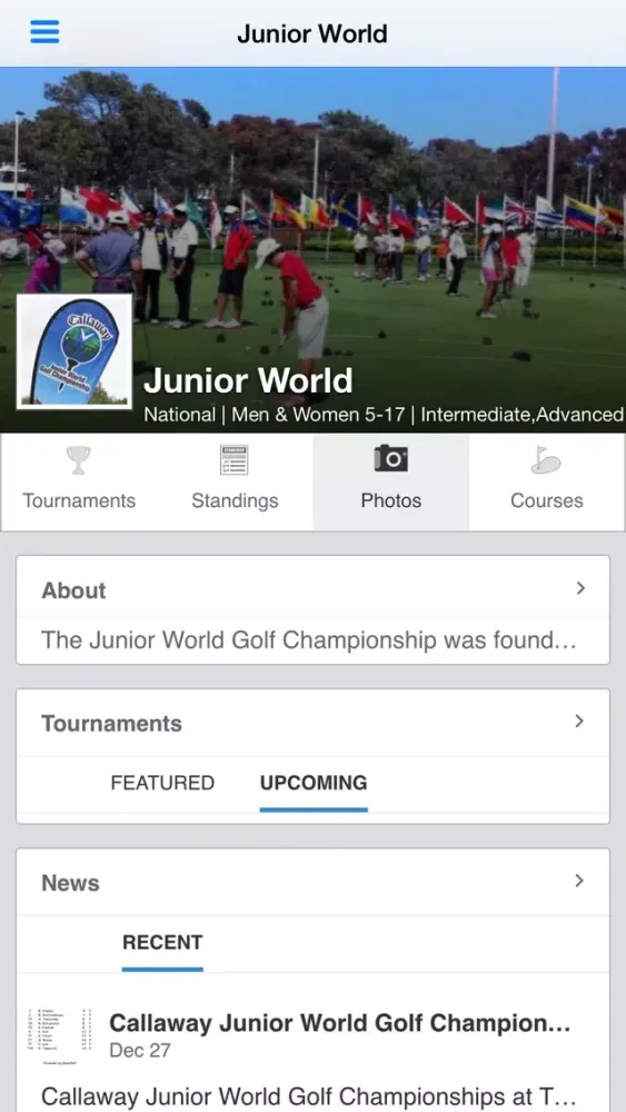 ภาพหน้าจอของ IMG Academy Junior World Golf
