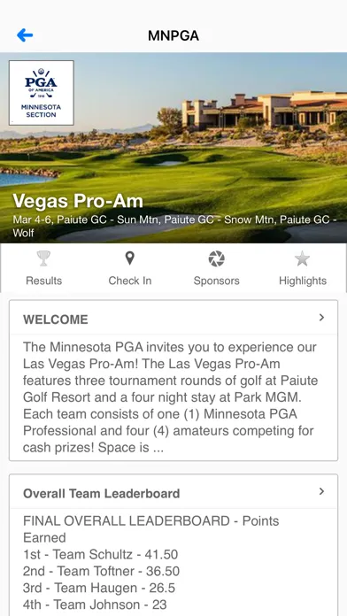Скриншоты Minnesota Section PGA