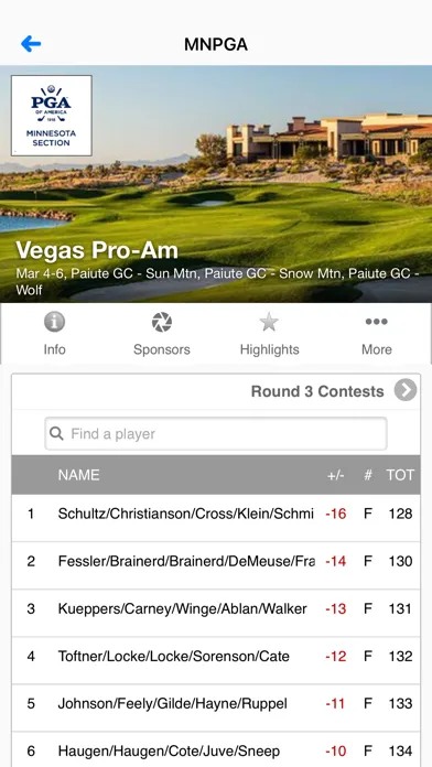 Скриншоты Minnesota Section PGA