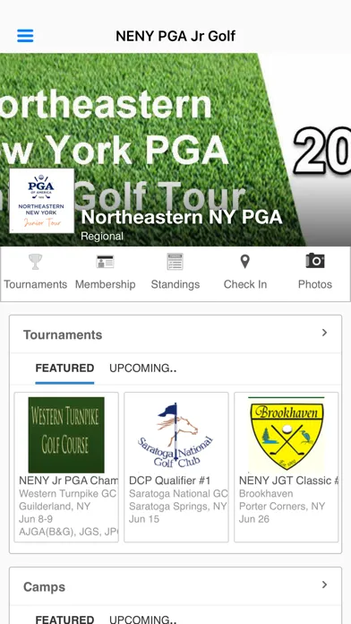 Ảnh chụp màn hình của NE NY PGA Junior Golf