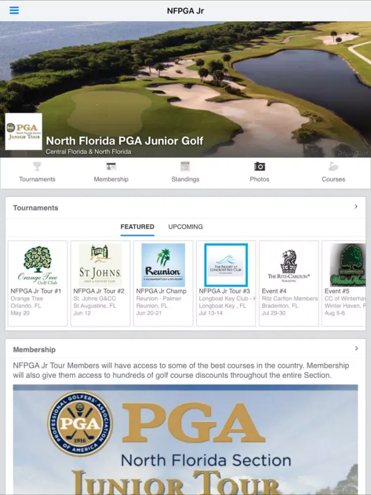 North Florida PGA Junior Tour iPad  سکرین شاٹس