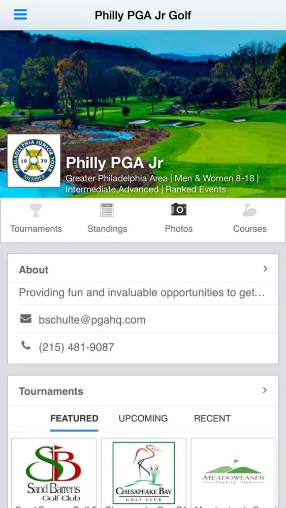 Philadelphia PGA Junior Tour Screenshots