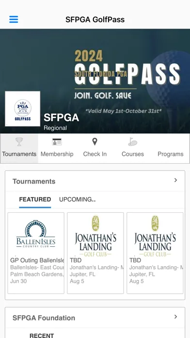 Screenshot di South Florida PGA GolfPass
