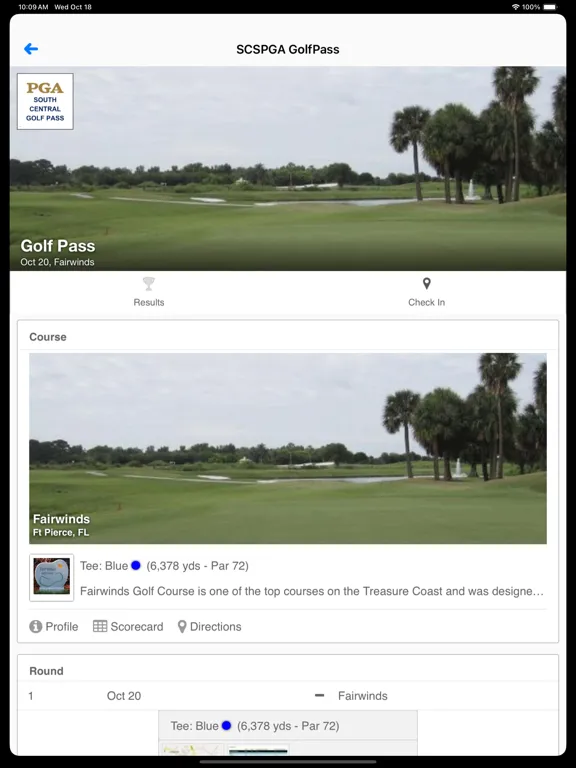 Captures d'écran de South Central PGA Golf Pass iPad 