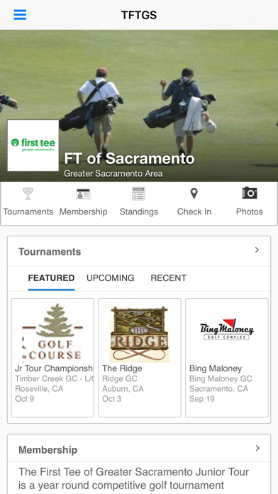 Capturas de pantalla de First Tee Greater Sacramento