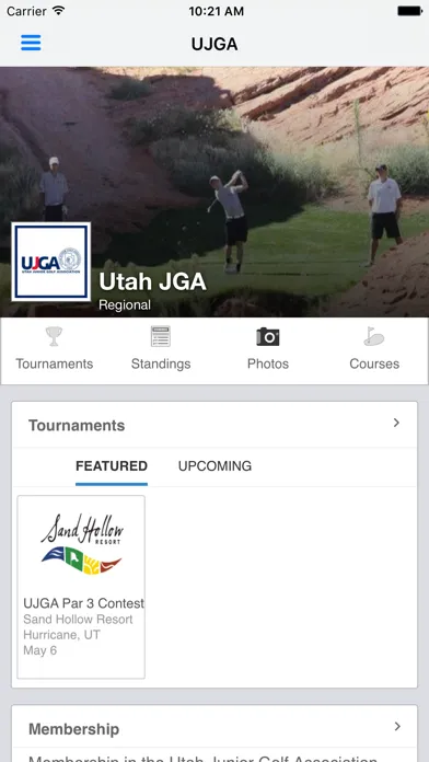 Utah Junior Golf Association Screenshots