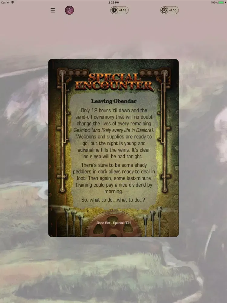 TMB Encounters iPad  Screenshots