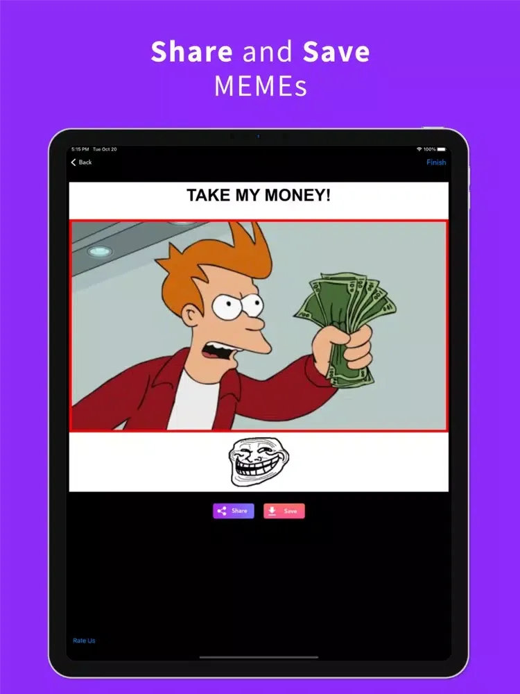 Capturas de tela do Meme.ly - Meme Maker & Creator iPad 