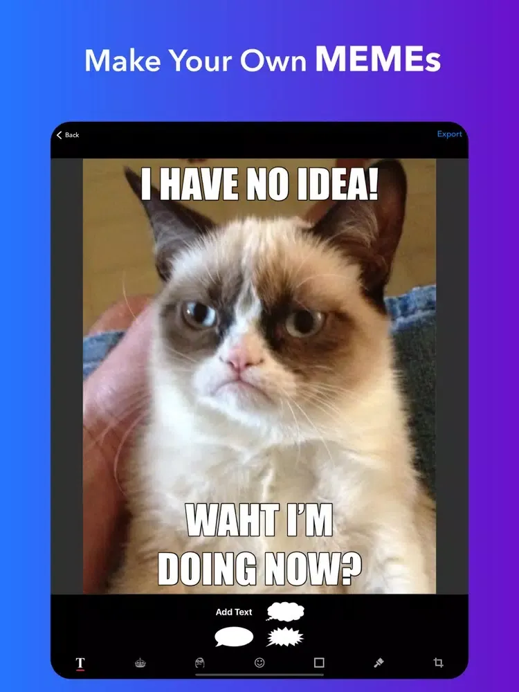 Tangkapan skrin MemePad - Meme Maker, Creator iPad 