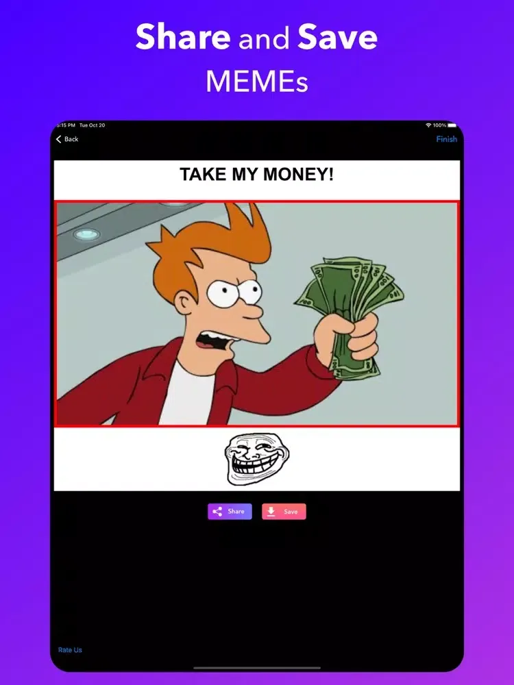 Tangkapan skrin MemePad - Meme Maker, Creator iPad 