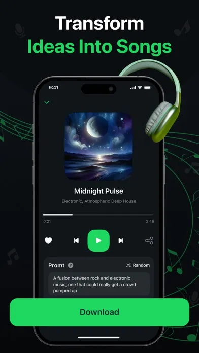 Ảnh chụp màn hình của AI Music & Song Generator