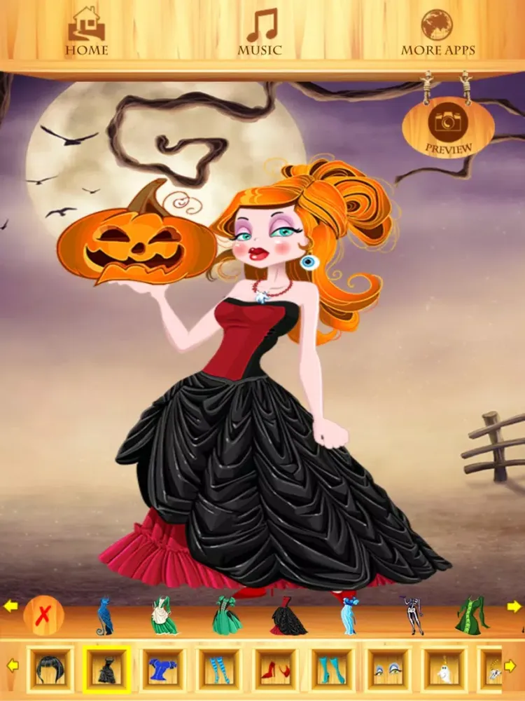 Capturas de pantalla de Dress Up Halloween Girl iPad 
