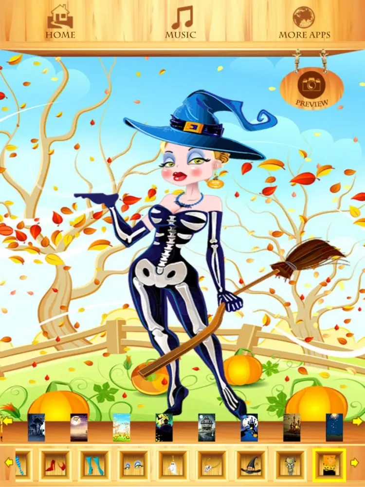 Capturas de pantalla de Dress Up Halloween Girl iPad 
