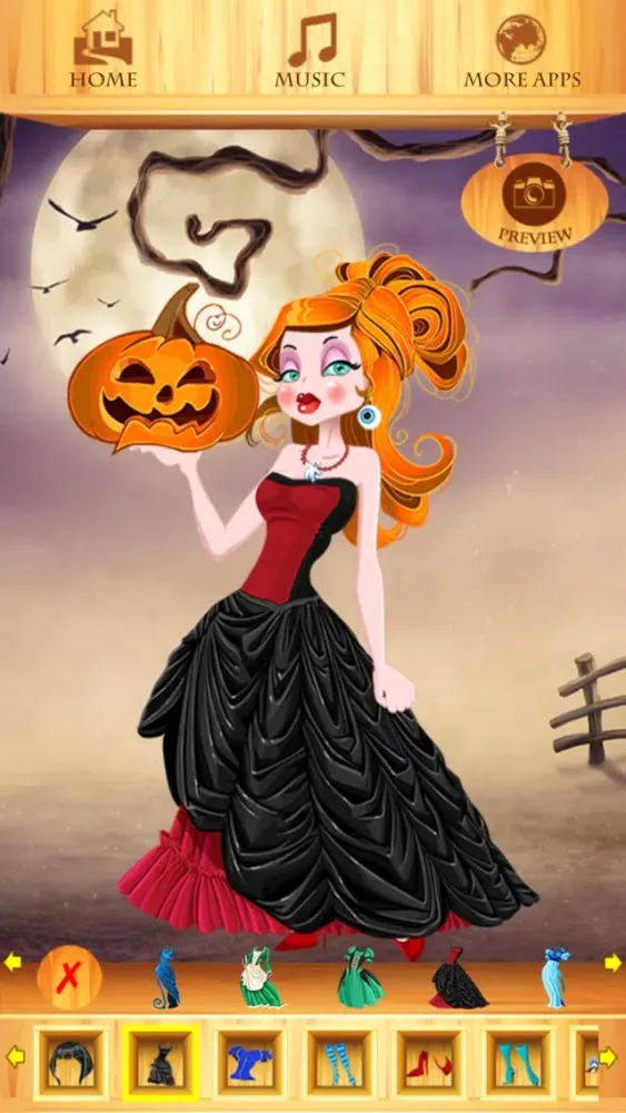 Capturas de pantalla de Dress Up Halloween Girl