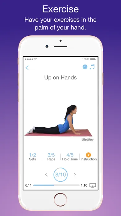 ภาพหน้าจอของ BlueJay Engage – Patient