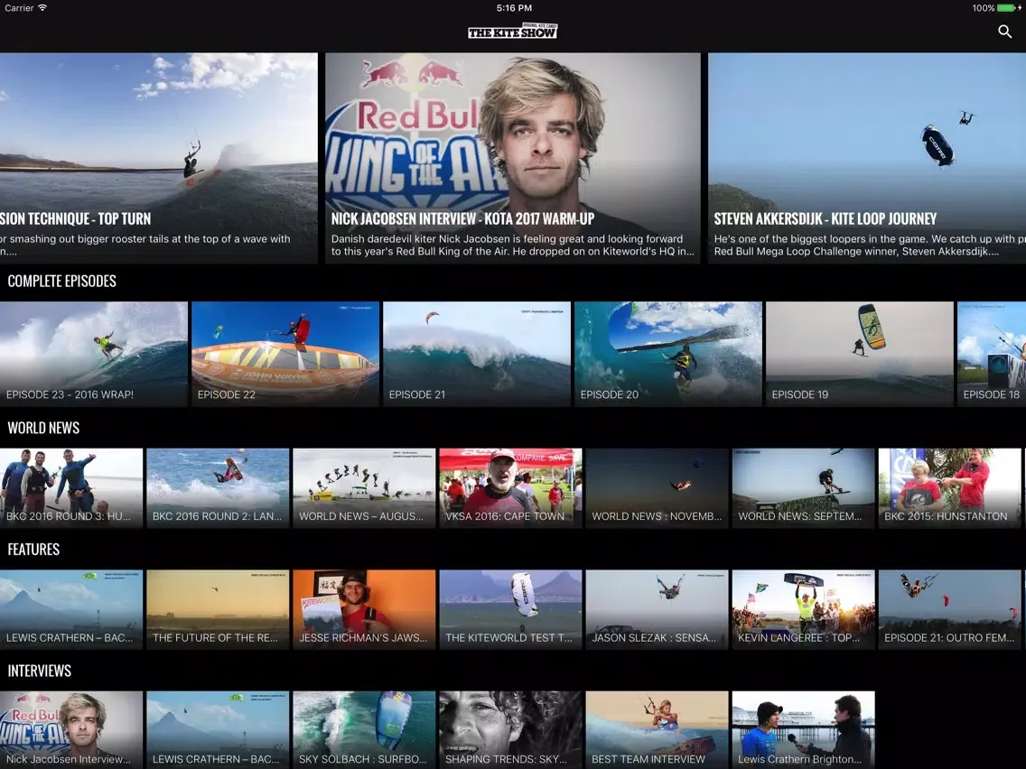 Screenshot di The Kite Show - Kitesurfing TV iPad 