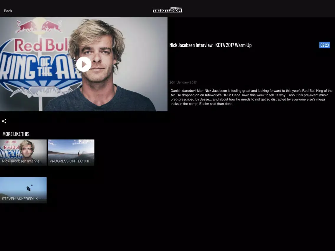 Screenshot di The Kite Show - Kitesurfing TV iPad 