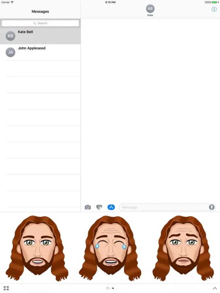 Скриншоты ChristianMoji Sticker Pack #1 iPad