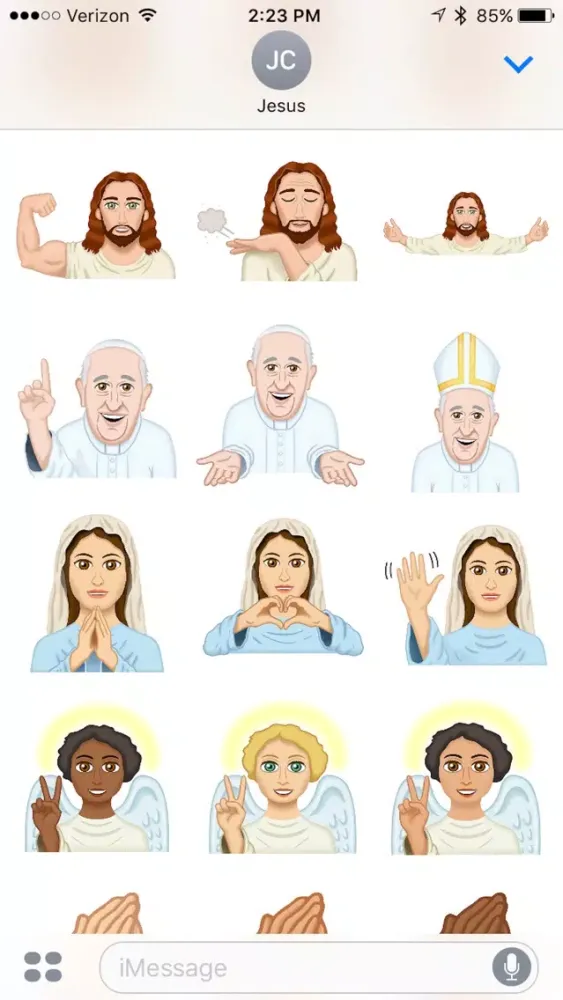 Скриншоты ChristianMoji Sticker Pack #1