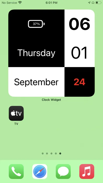 Zrzuty ekranu Clock Widget - Funky Colors