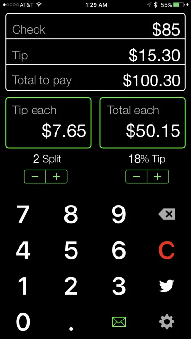 Tip Calculator Master %  - Best Bill Splitting App Screenshots