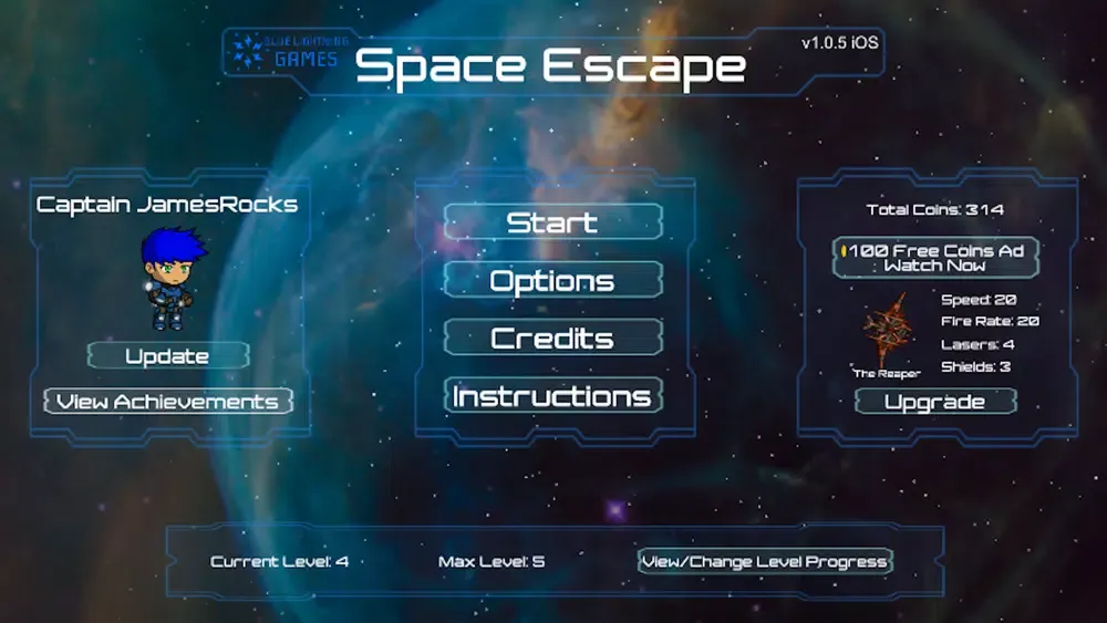 Tangkapan layar Space Escape - BLG