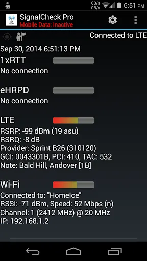 SignalCheck Pro स्क्रीनशॉट