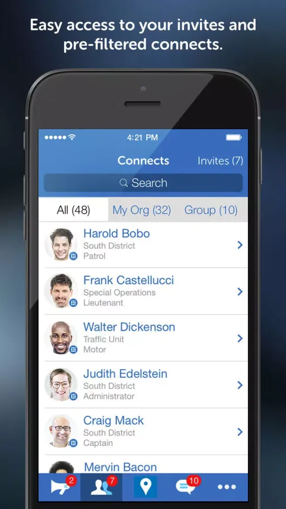 Capturas de tela do AFC Grid