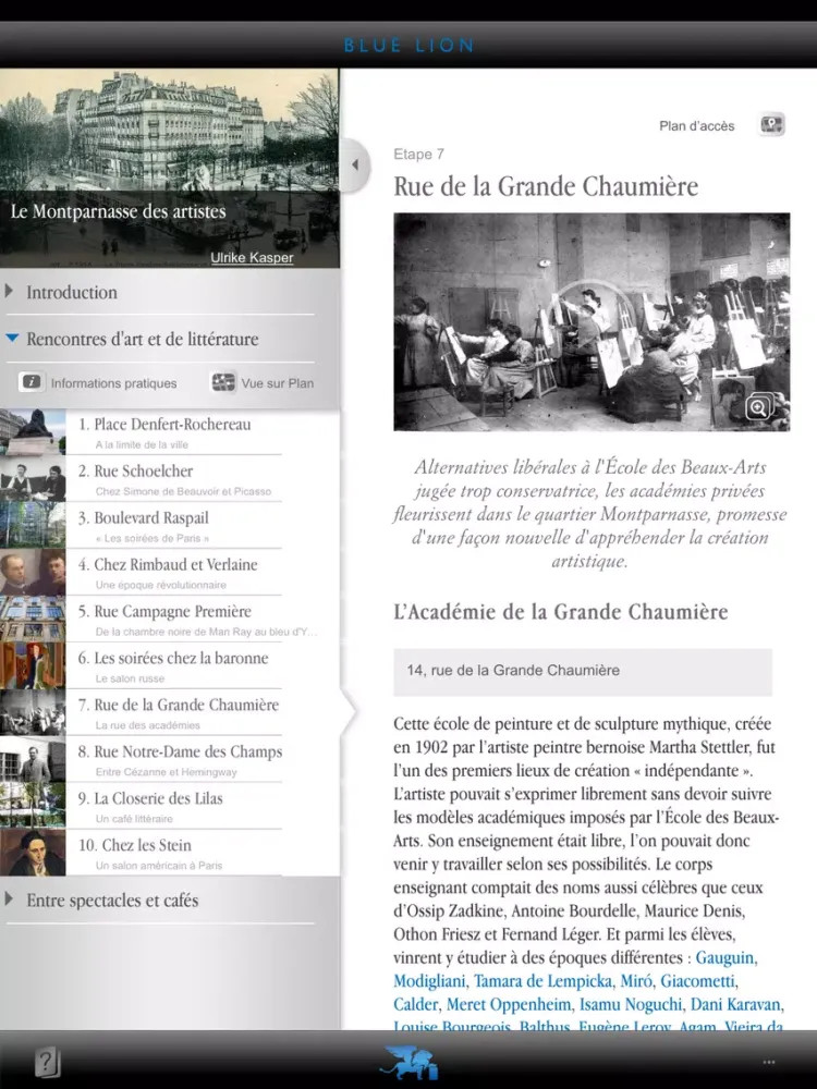 Capturas de tela do Paris - Le Montparnasse des artistes iPad 