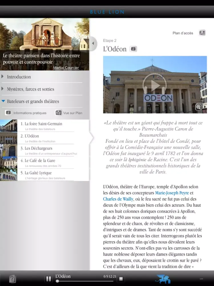 Paris - Le théâtre parisien dans l'histoire iPad  Ekran Görüntüleri