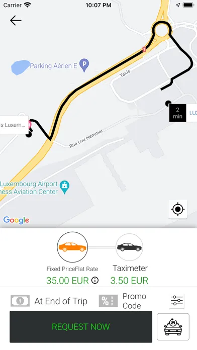 TaxiController Passenger Ekran Görüntüleri