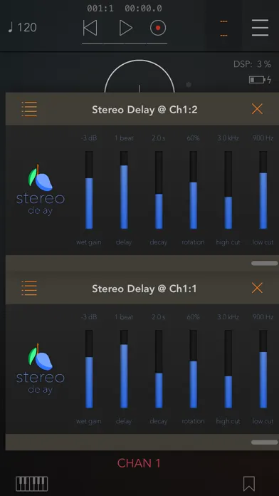 Screenshot di Stereo Delay
