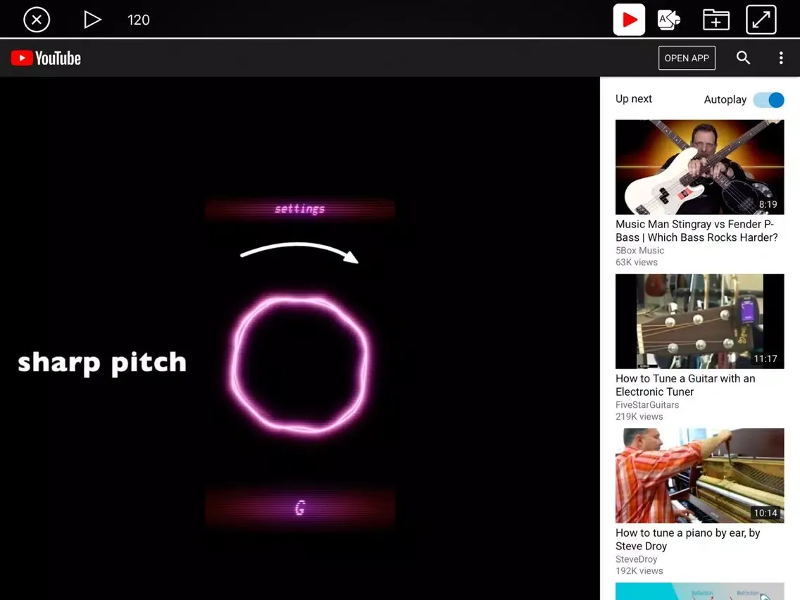 Screenshot di Tube AU iPad 