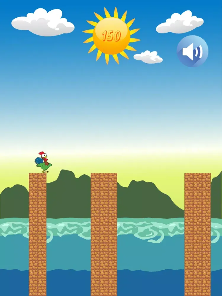 Captures d'écran de Chicken Brave Jump iPad 